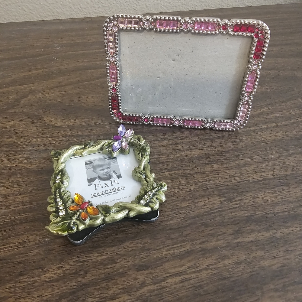 Aaron Brothers Rhinestone Photo Frame Set (2) - Picture 5 of 5